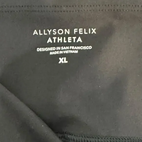 Alllyson Felix x Athleta Black Leggings Size XL Legend Mesh 599169‎ - Picture 7 of 11